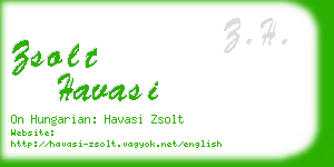 zsolt havasi business card